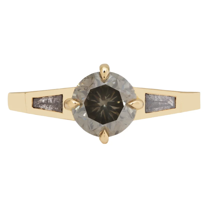 Engagement Rings with Hidden Halo Settings for Extra SparkleSage Diamond Tapered Ring