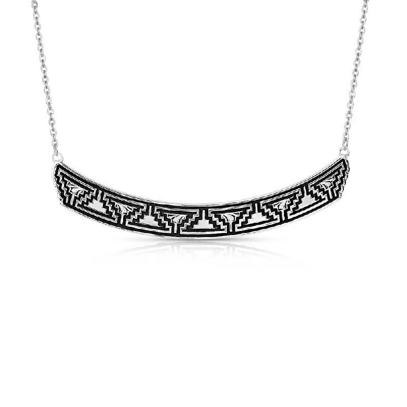 Hypoallergenic Stainless Steel Dog Tag Pendant Necklace for Active MenSouthwestern Escape Necklace