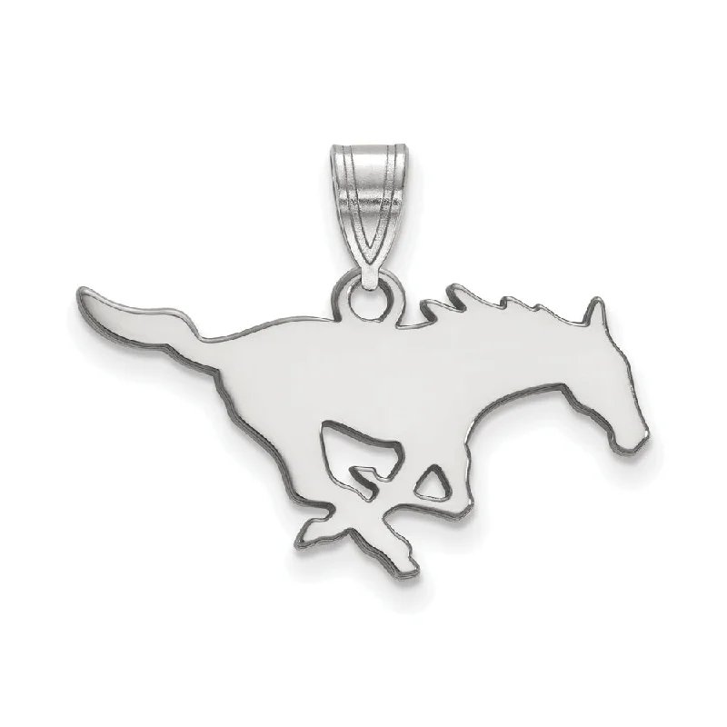 Double - Sided Pendant Necklace with a Photo Insert for Memory - KeepersSterling Silver Southern Methodist U. Medium Pendant Double - Sided Pendant Necklace with a Photo Insert for Memory - KeepersSterling Silver Southern Methodist U. Medium Pendant